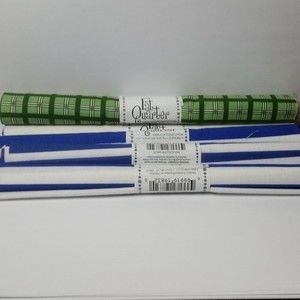 4 Fat Quarter Fabric Arts & Crafts Cotton Blue